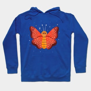 Butterfly Painting Hand Drawn Hoodie